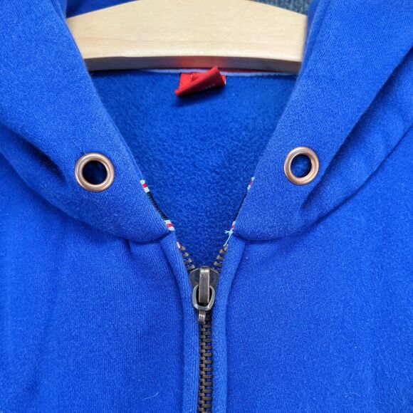 Ciano Farmer Men's Full Zip Hoodie Sweatshirt 3XL Long Sleeve Blue Embroidered - Picture 4 of 15